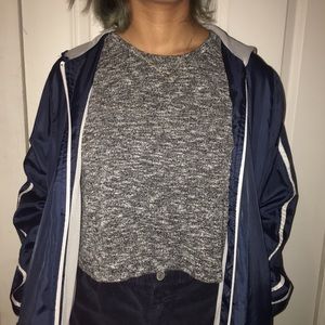 black n white long sleeve top